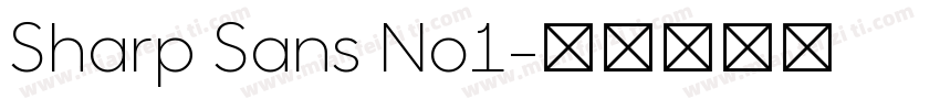 Sharp Sans No1字体转换